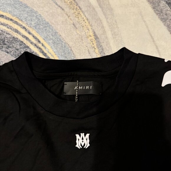 Amiri 22 Palm Tree Jersey Black Tee Mens Size Medium Large or X-Large - Picture 3 of 4